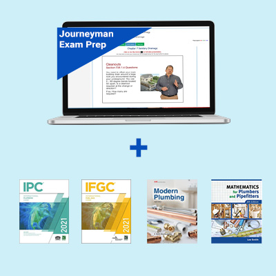 Alabama Journeyman Plumber Course and Book Exam Prep Package